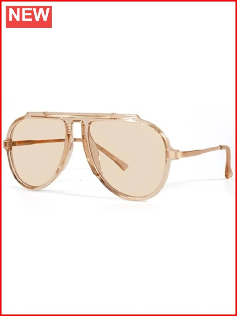 Oversized Aviator Sunglasses Retro 70s Vintage Metal Shades Unisex